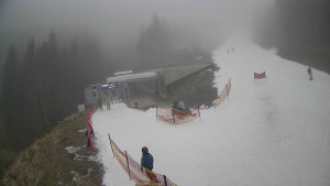 Červenohorské sedlo - Modrá sjezdovka - dojezd k lanové dráze - 23.12.2025 v 10:20 Červenohorské sedlo - Modrá sjezdovka - dojezd k lanové dráze - 23.12.2025 v 10:20