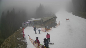 Červenohorské sedlo - Modrá sjezdovka - dojezd k lanové dráze - 23.12.2025 v 10:40 Červenohorské sedlo - Modrá sjezdovka - dojezd k lanové dráze - 23.12.2025 v 10:40