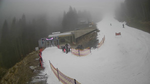 Červenohorské sedlo - Modrá sjezdovka - dojezd k lanové dráze - 23.12.2025 v 11:40 Červenohorské sedlo - Modrá sjezdovka - dojezd k lanové dráze - 23.12.2025 v 11:40