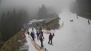 Červenohorské sedlo - Modrá sjezdovka - dojezd k lanové dráze - 23.12.2025 v 12:10 Červenohorské sedlo - Modrá sjezdovka - dojezd k lanové dráze - 23.12.2025 v 12:10