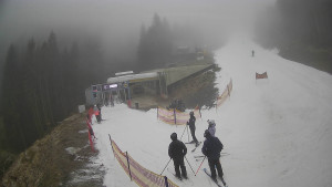 Červenohorské sedlo - Modrá sjezdovka - dojezd k lanové dráze - 23.12.2025 v 12:31 Červenohorské sedlo - Modrá sjezdovka - dojezd k lanové dráze - 23.12.2025 v 12:31