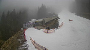 Červenohorské sedlo - Modrá sjezdovka - dojezd k lanové dráze - 23.12.2025 v 13:01 Červenohorské sedlo - Modrá sjezdovka - dojezd k lanové dráze - 23.12.2025 v 13:01