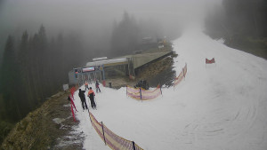 Červenohorské sedlo - Modrá sjezdovka - dojezd k lanové dráze - 23.12.2025 v 13:10 Červenohorské sedlo - Modrá sjezdovka - dojezd k lanové dráze - 23.12.2025 v 13:10