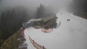 Červenohorské sedlo - Modrá sjezdovka - dojezd k lanové dráze - 23.12.2025 v 14:20 Červenohorské sedlo - Modrá sjezdovka - dojezd k lanové dráze - 23.12.2025 v 14:20