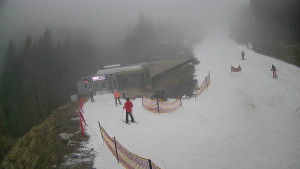 Červenohorské sedlo - Modrá sjezdovka - dojezd k lanové dráze - 23.12.2025 v 14:31 Červenohorské sedlo - Modrá sjezdovka - dojezd k lanové dráze - 23.12.2025 v 14:31