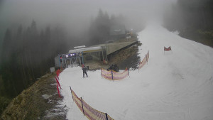 Červenohorské sedlo - Modrá sjezdovka - dojezd k lanové dráze - 23.12.2025 v 14:40 Červenohorské sedlo - Modrá sjezdovka - dojezd k lanové dráze - 23.12.2025 v 14:40