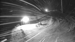 Modrá sjezdovka - dojezd k lanové dráze