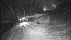 Modrá sjezdovka - dojezd k lanové dráze