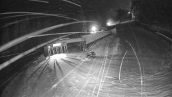 Modrá sjezdovka - dojezd k lanové dráze