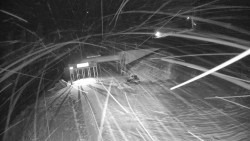 Modrá sjezdovka - dojezd k lanové dráze