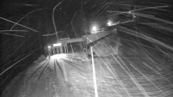 Modrá sjezdovka - dojezd k lanové dráze