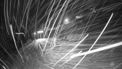 Modrá sjezdovka - dojezd k lanové dráze