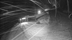 Modrá sjezdovka - dojezd k lanové dráze