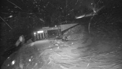 Modrá sjezdovka - dojezd k lanové dráze