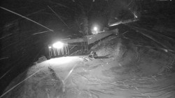 Modrá sjezdovka - dojezd k lanové dráze