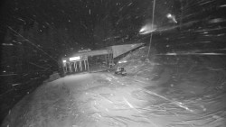 Modrá sjezdovka - dojezd k lanové dráze