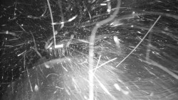 Modrá sjezdovka - dojezd k lanové dráze