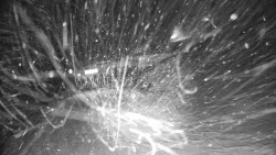 Modrá sjezdovka - dojezd k lanové dráze