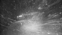 Modrá sjezdovka - dojezd k lanové dráze