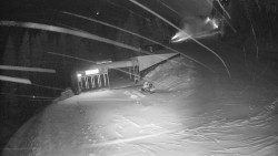 Modrá sjezdovka - dojezd k lanové dráze