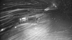 Modrá sjezdovka - dojezd k lanové dráze