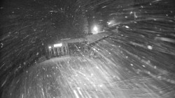 Modrá sjezdovka - dojezd k lanové dráze