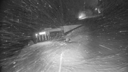 Modrá sjezdovka - dojezd k lanové dráze