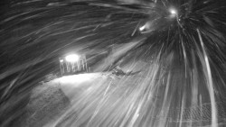 Modrá sjezdovka - dojezd k lanové dráze