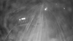 Modrá sjezdovka - dojezd k lanové dráze