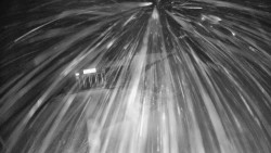 Modrá sjezdovka - dojezd k lanové dráze