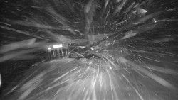 Modrá sjezdovka - dojezd k lanové dráze