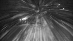 Modrá sjezdovka - dojezd k lanové dráze