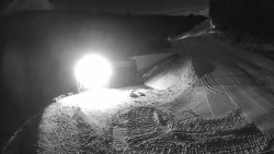 Modrá sjezdovka - dojezd k lanové dráze