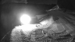 Modrá sjezdovka - dojezd k lanové dráze