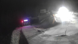 Modrá sjezdovka - dojezd k lanové dráze