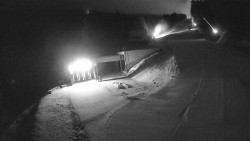 Modrá sjezdovka - dojezd k lanové dráze