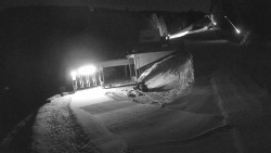 Modrá sjezdovka - dojezd k lanové dráze