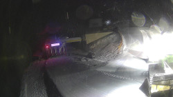 Modrá sjezdovka - dojezd k lanové dráze