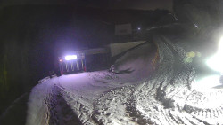 Modrá sjezdovka - dojezd k lanové dráze