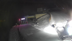 Modrá sjezdovka - dojezd k lanové dráze