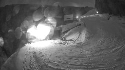 Modrá sjezdovka - dojezd k lanové dráze