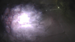 Modrá sjezdovka - dojezd k lanové dráze