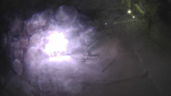 Modrá sjezdovka - dojezd k lanové dráze