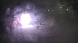 Modrá sjezdovka - dojezd k lanové dráze