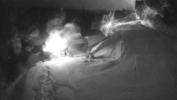 Modrá sjezdovka - dojezd k lanové dráze