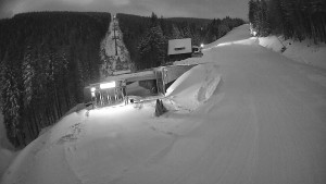 Červenohorské sedlo - Modrá sjezdovka - dojezd k lanové dráze - 4.1.2026 v 00:00 Červenohorské sedlo - Modrá sjezdovka - dojezd k lanové dráze - 4.1.2026 v 00:00