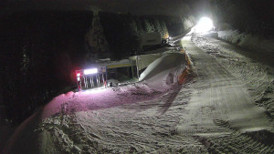 Červenohorské sedlo - Modrá sjezdovka - dojezd k lanové dráze - 4.1.2026 v 17:31 Červenohorské sedlo - Modrá sjezdovka - dojezd k lanové dráze - 4.1.2026 v 17:31