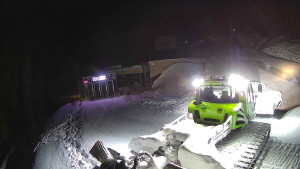 Červenohorské sedlo - Modrá sjezdovka - dojezd k lanové dráze - 4.1.2026 v 18:40 Červenohorské sedlo - Modrá sjezdovka - dojezd k lanové dráze - 4.1.2026 v 18:40