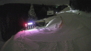 Červenohorské sedlo - Modrá sjezdovka - dojezd k lanové dráze - 4.1.2026 v 20:00 Červenohorské sedlo - Modrá sjezdovka - dojezd k lanové dráze - 4.1.2026 v 20:00