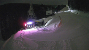 Červenohorské sedlo - Modrá sjezdovka - dojezd k lanové dráze - 4.1.2026 v 20:10 Červenohorské sedlo - Modrá sjezdovka - dojezd k lanové dráze - 4.1.2026 v 20:10